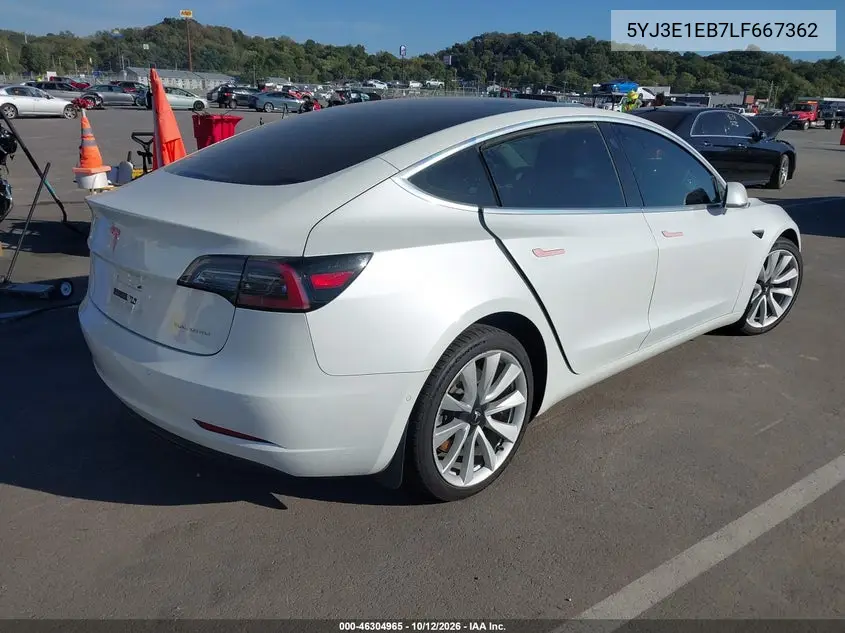 2020 TESLA MODEL 3 VIN 5YJ3E1EB7LF667362 — фото 4