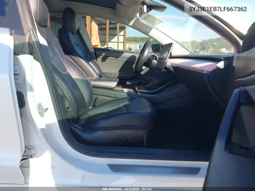 2020 TESLA MODEL 3 VIN 5YJ3E1EB7LF667362 — фото 5