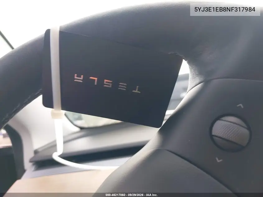 2022 TESLA MODEL 3 VIN 5YJ3E1EB8NF317984 — фото 11