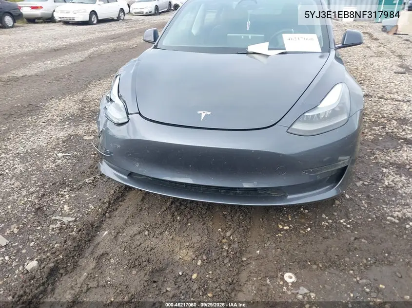 2022 TESLA MODEL 3 VIN 5YJ3E1EB8NF317984 — фото 12