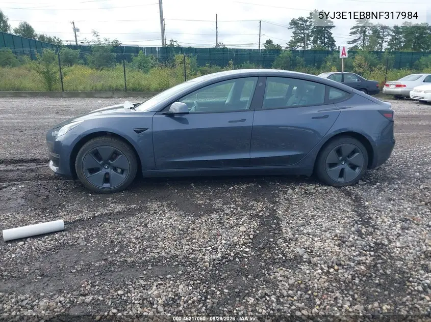 2022 TESLA MODEL 3 VIN 5YJ3E1EB8NF317984 — фото 14