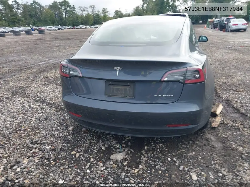 2022 TESLA MODEL 3 VIN 5YJ3E1EB8NF317984 — фото 16
