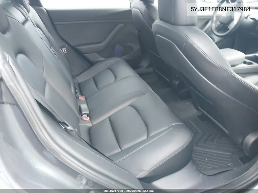 2022 TESLA MODEL 3 VIN 5YJ3E1EB8NF317984 — фото 8