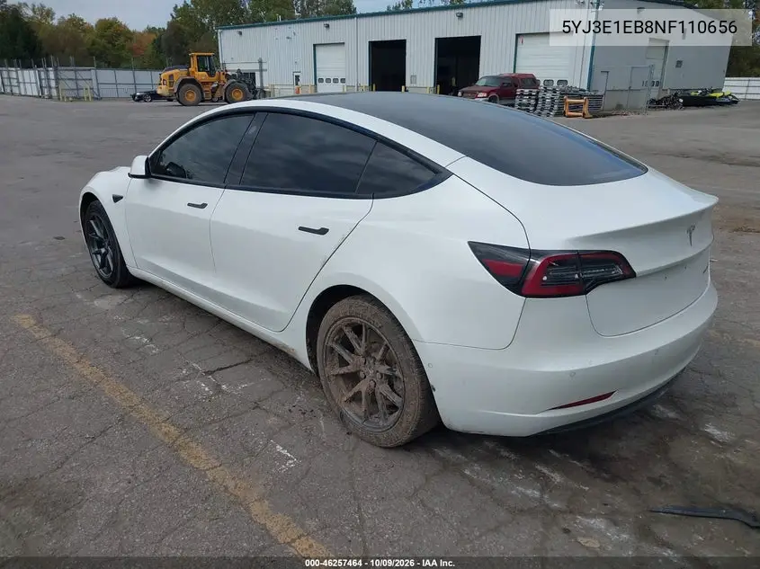 2022 TESLA MODEL 3 VIN 5YJ3E1EB8NF110656 — фото 3