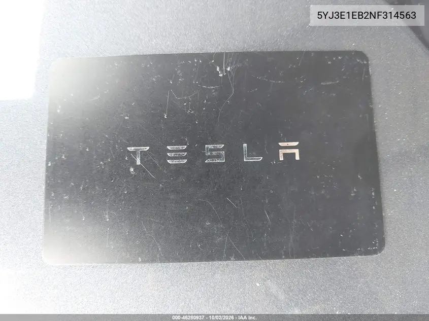 2022 TESLA MODEL 3 VIN 5YJ3E1EB2NF314563 — фото 11
