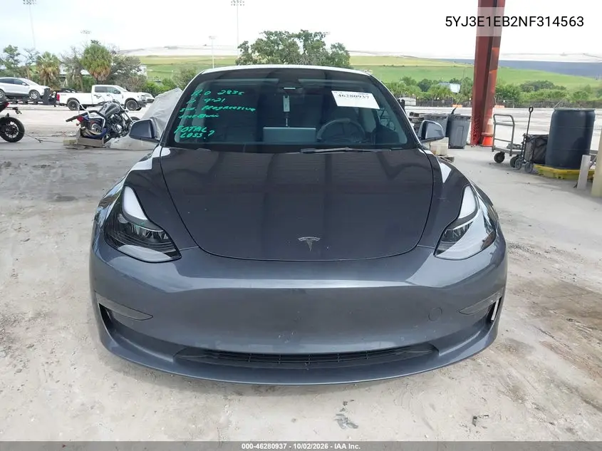 2022 TESLA MODEL 3 VIN 5YJ3E1EB2NF314563 — фото 12