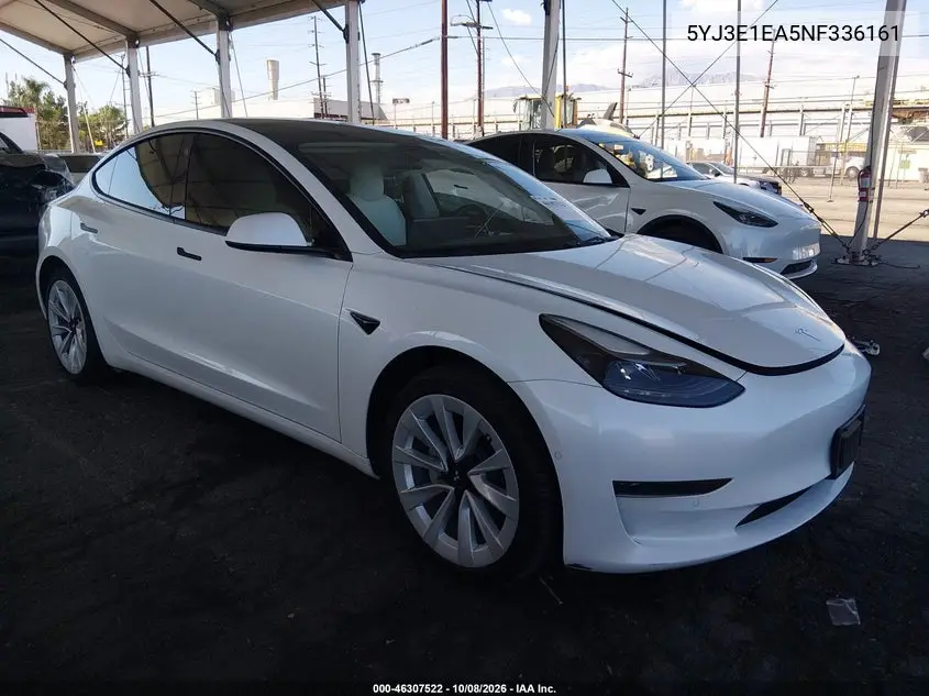 TESLA MODEL 3 2022, VIN 5YJ3E1EA5NF336161