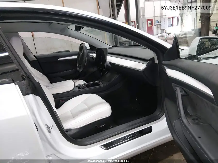 2022 TESLA MODEL 3 VIN 5YJ3E1EB9NF277009 — фото 5