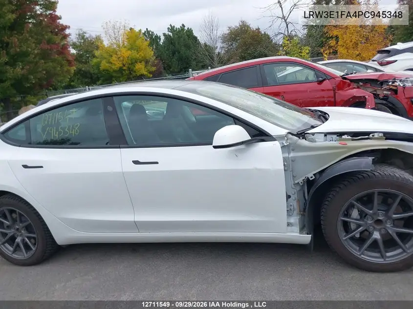 2023 TESLA MODEL 3 VIN LRW3E1FA4PC945348 — фото 14