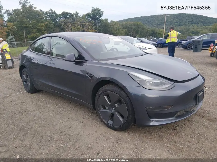 TESLA MODEL 3 2023, VIN 5YJ3E1EA7PF545355