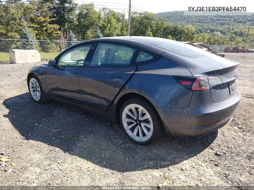 2023 TESLA MODEL 3 VIN 5YJ3E1EB3PF654470 — фото 3