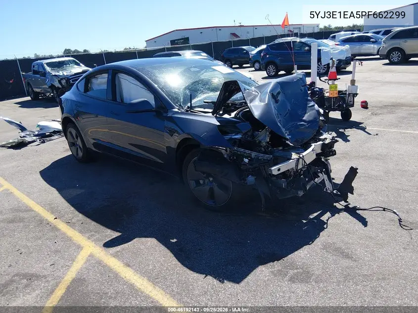TESLA MODEL 3 2023, VIN 5YJ3E1EA5PF662299