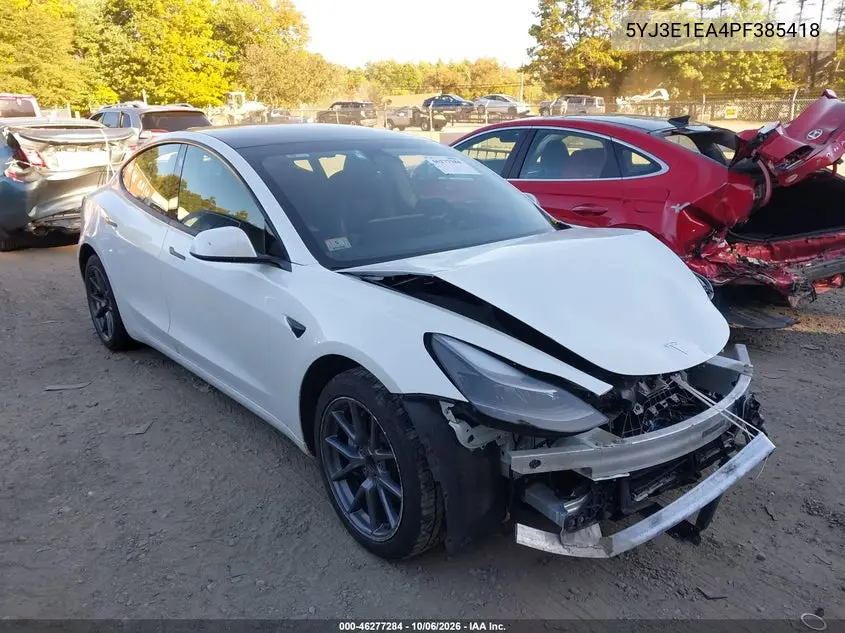 TESLA MODEL 3 2023, VIN 5YJ3E1EA4PF385418