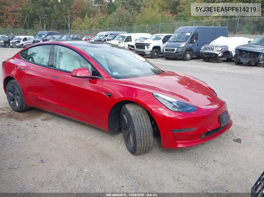 TESLA MODEL 3 2023, VIN 5YJ3E1EA5PF614219