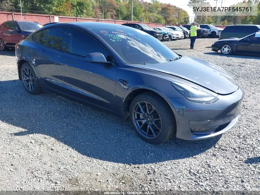 TESLA MODEL 3 2023, VIN 5YJ3E1EA7PF545761