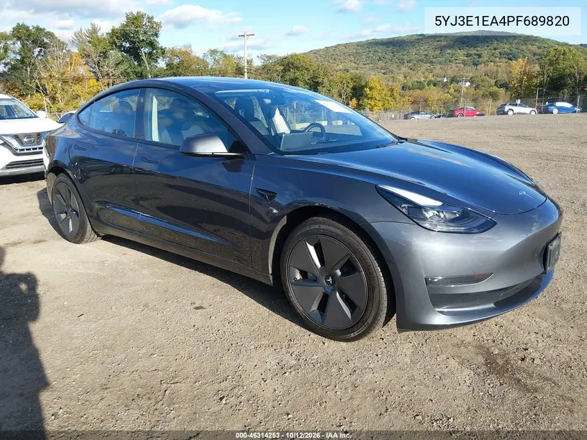 TESLA MODEL 3 2023, VIN 5YJ3E1EA4PF689820