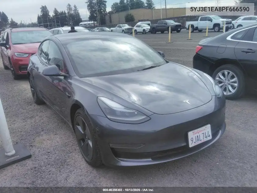 TESLA MODEL 3 2023, VIN 5YJ3E1EA8PF666590