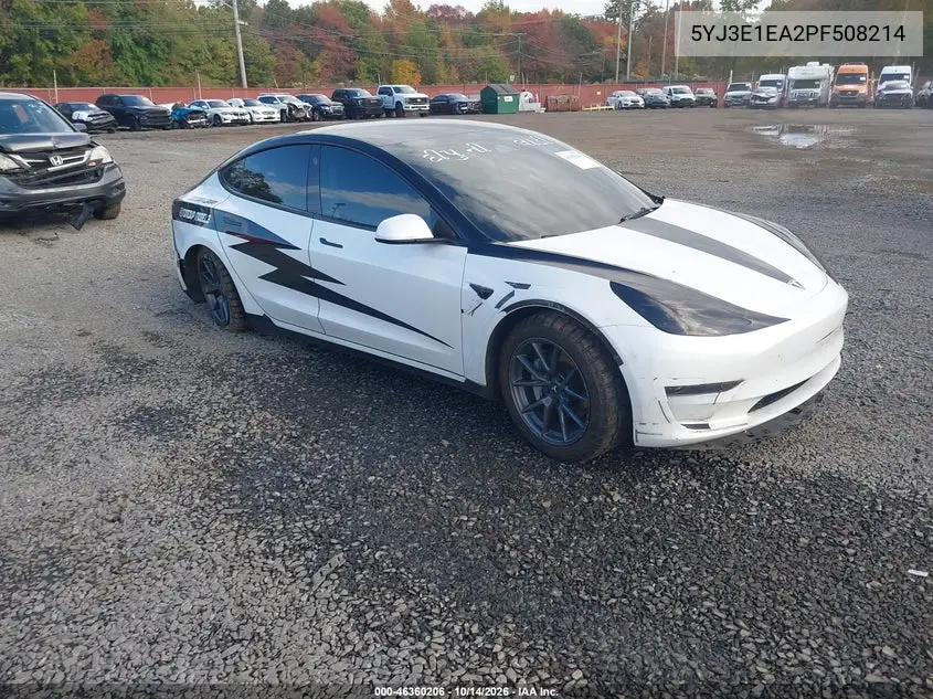 TESLA MODEL 3 2023, VIN 5YJ3E1EA2PF508214