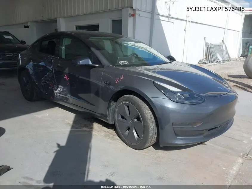 TESLA MODEL 3 2023, VIN 5YJ3E1EAXPF576485