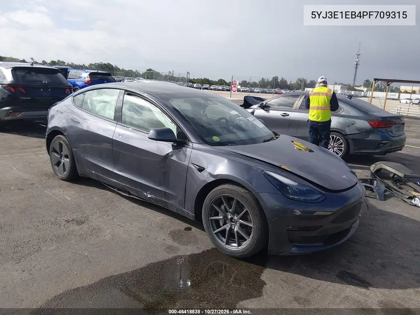 TESLA MODEL 3 2023, VIN 5YJ3E1EB4PF709315