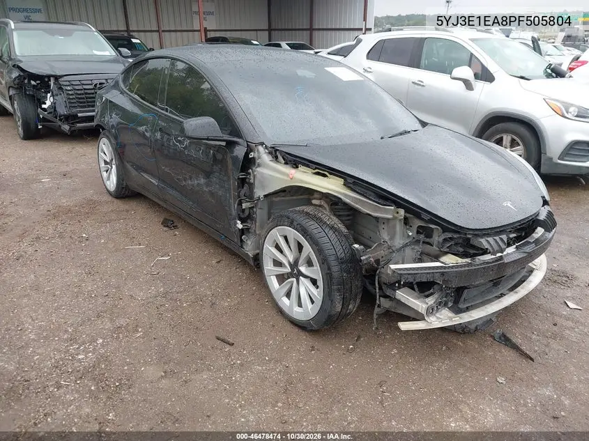 TESLA MODEL 3 2023, VIN 5YJ3E1EA8PF505804