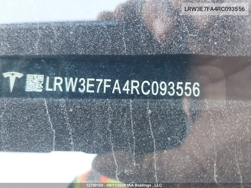 2024 TESLA MODEL 3 VIN LRW3E7FA4RC093556 — фото 18