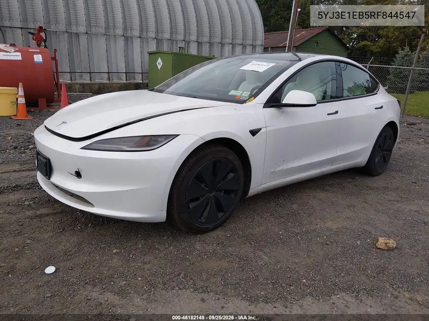 2024 TESLA MODEL 3 VIN 5YJ3E1EB5RF844547 — фото 2