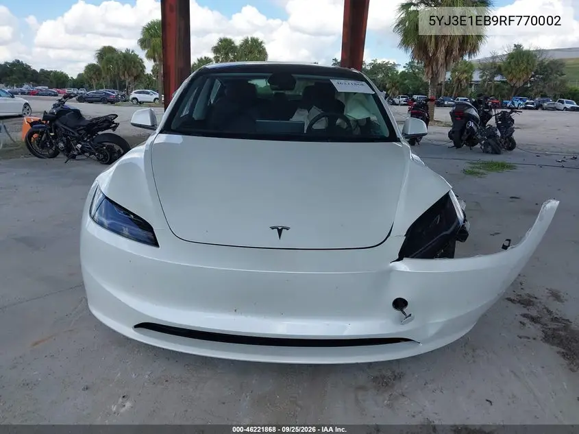 2024 TESLA MODEL 3 VIN 5YJ3E1EB9RF770002 — фото 10