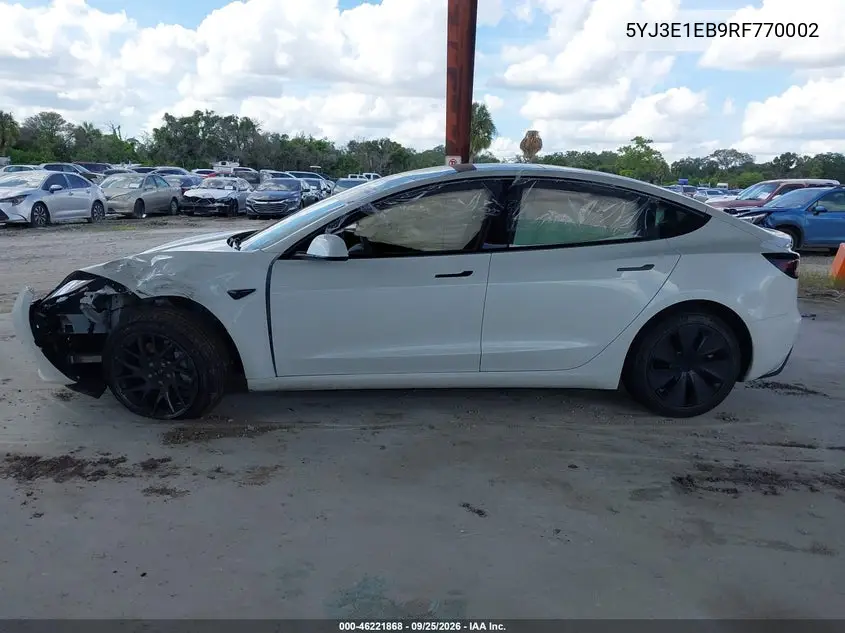 2024 TESLA MODEL 3 VIN 5YJ3E1EB9RF770002 — фото 12