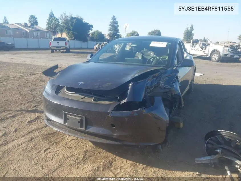 2024 TESLA MODEL 3 VIN 5YJ3E1EB4RF811555 — фото 2