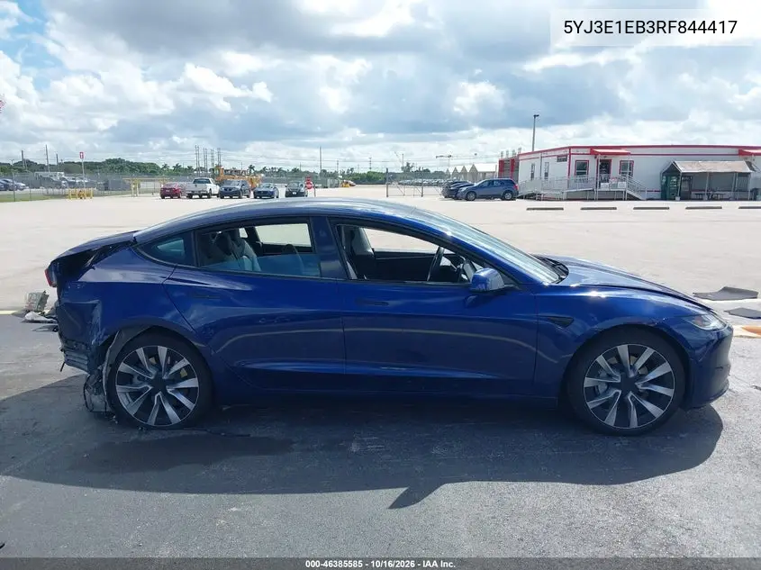 2024 TESLA MODEL 3 VIN 5YJ3E1EB3RF844417 — фото 12