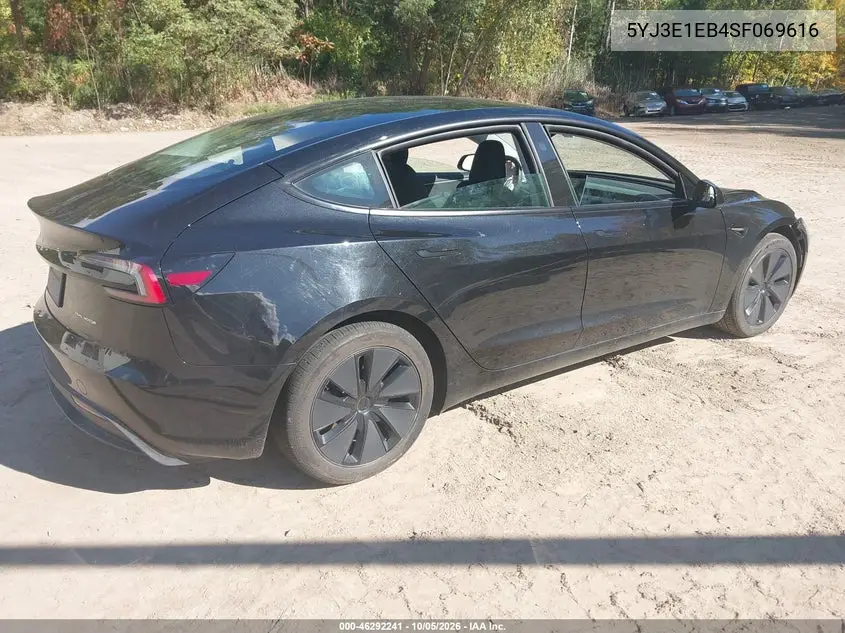 2025 TESLA MODEL 3 VIN 5YJ3E1EB4SF069616 — фото 4