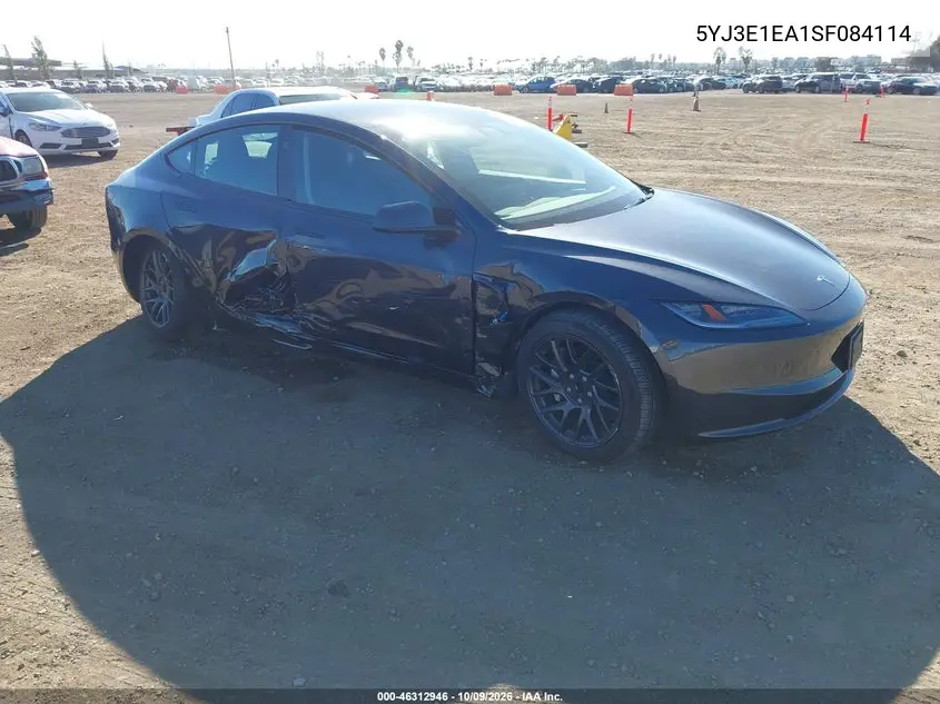 TESLA MODEL 3 2025, VIN 5YJ3E1EA1SF084114