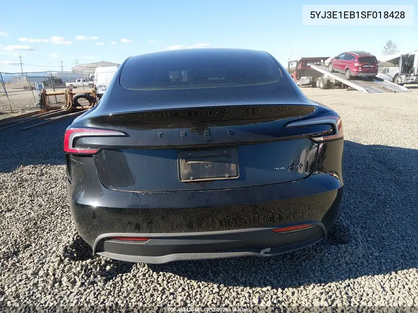 2025 TESLA MODEL 3 VIN 5YJ3E1EB1SF018428 — фото 15