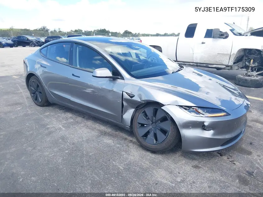 TESLA MODEL 3 2026, VIN 5YJ3E1EA9TF175309