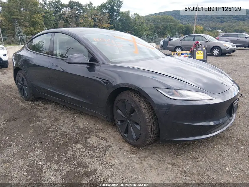 TESLA MODEL 3 2026, VIN 5YJ3E1EB9TF125129