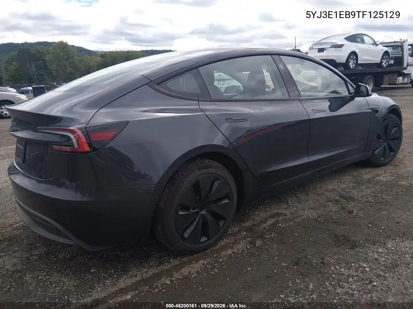 2026 TESLA MODEL 3 VIN 5YJ3E1EB9TF125129 — фото 4