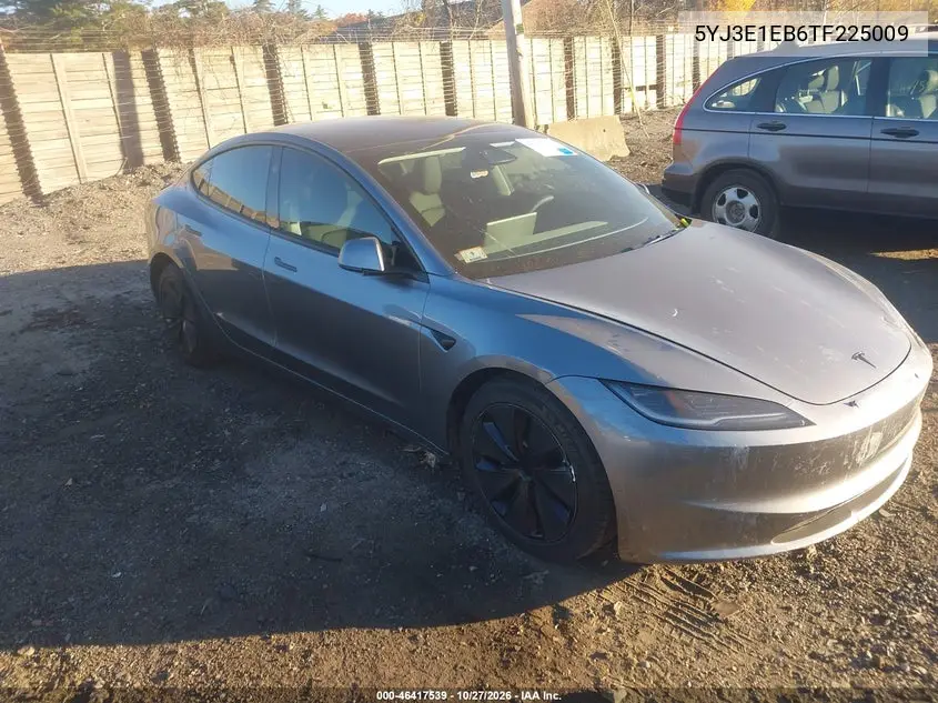 TESLA MODEL 3 2026, VIN 5YJ3E1EB6TF225009