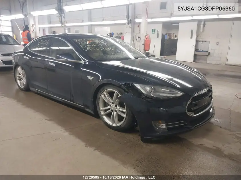 TESLA MODEL S 2013, VIN 5YJSA1CG3DFP06360