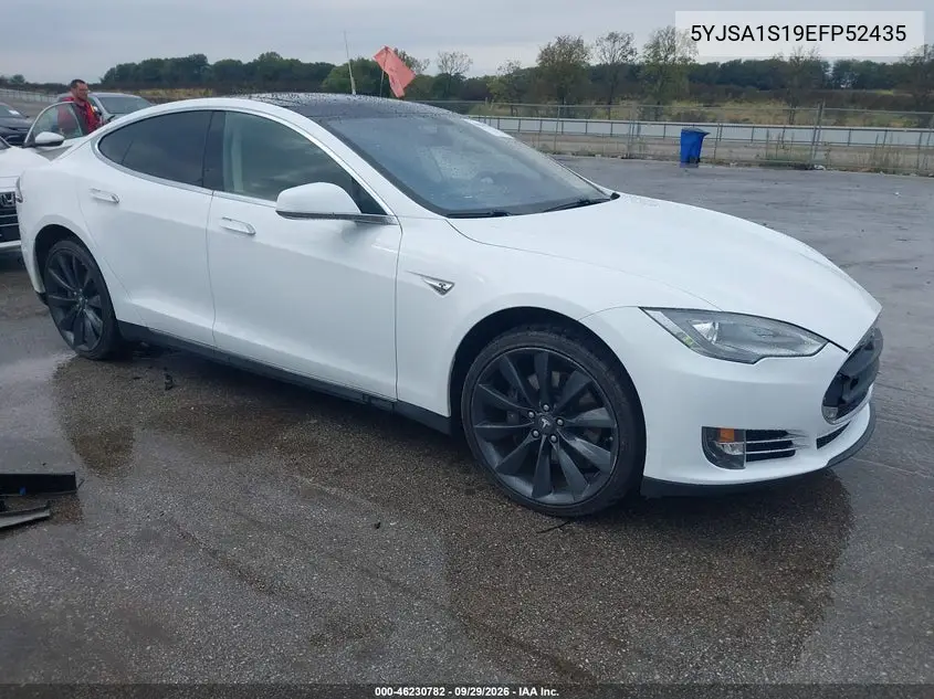 TESLA MODEL S 2014, VIN 5YJSA1S19EFP52435