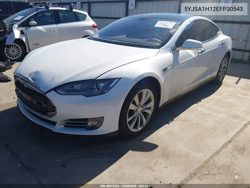 2014 TESLA MODEL S VIN 5YJSA1H12EFP30543 — фото 2