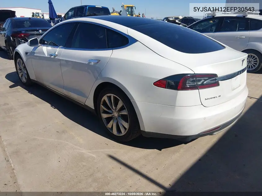 2014 TESLA MODEL S VIN 5YJSA1H12EFP30543 — фото 3