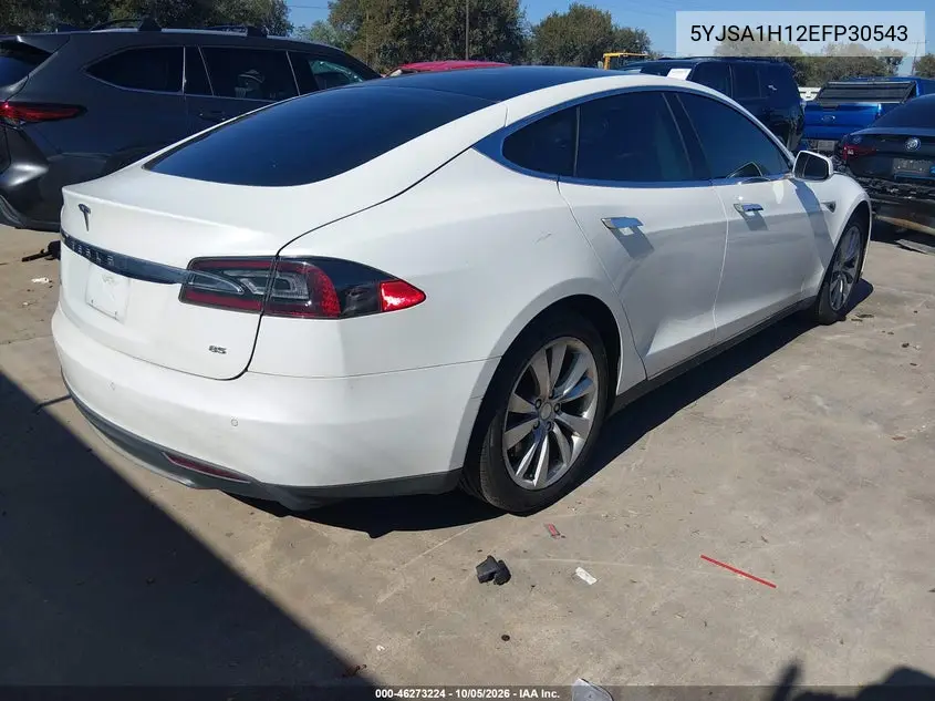 2014 TESLA MODEL S VIN 5YJSA1H12EFP30543 — фото 4