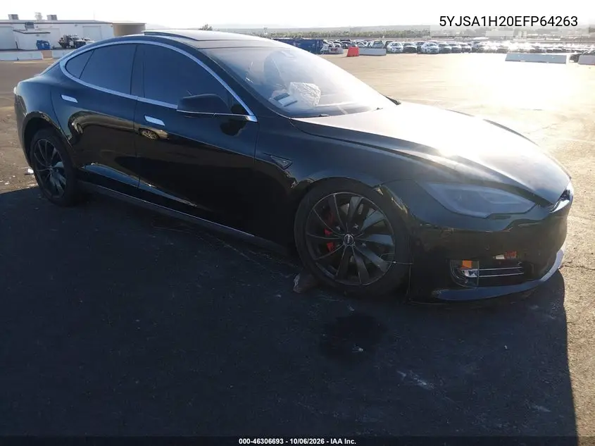 TESLA MODEL S 2014, VIN 5YJSA1H20EFP64263