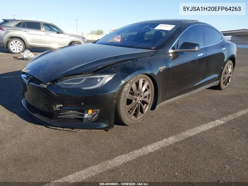 2014 TESLA MODEL S VIN 5YJSA1H20EFP64263 — фото 2