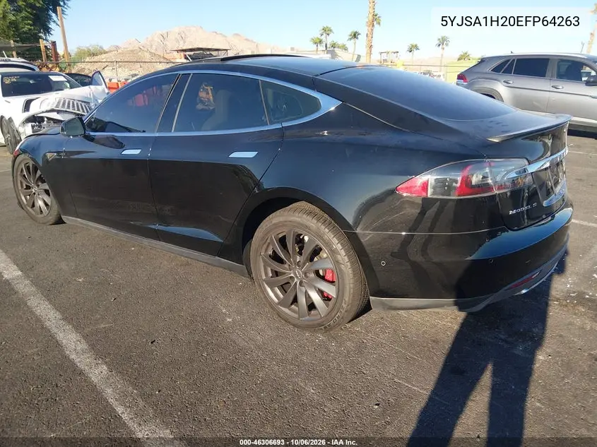 2014 TESLA MODEL S VIN 5YJSA1H20EFP64263 — фото 3