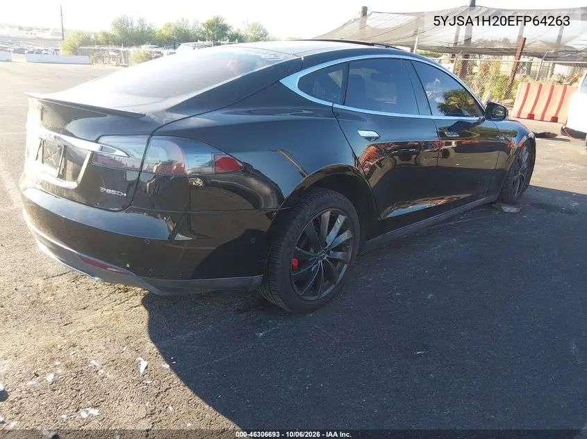 2014 TESLA MODEL S VIN 5YJSA1H20EFP64263 — фото 4