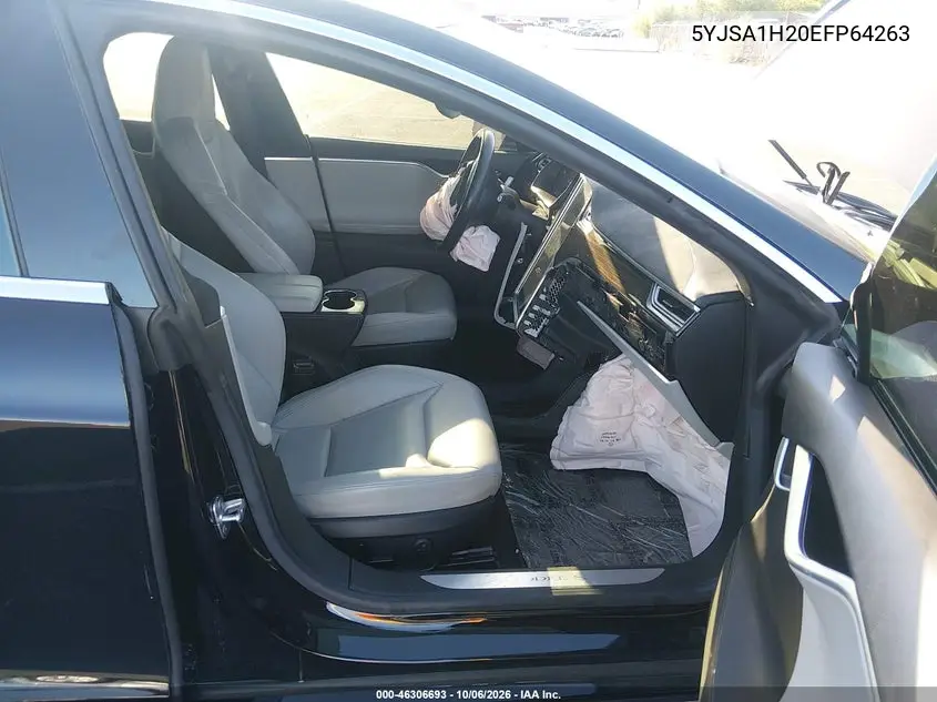 2014 TESLA MODEL S VIN 5YJSA1H20EFP64263 — фото 5