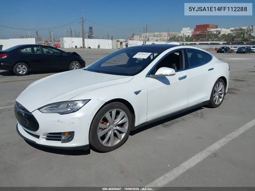 2015 TESLA MODEL S VIN 5YJSA1E14FF112288 — фото 2