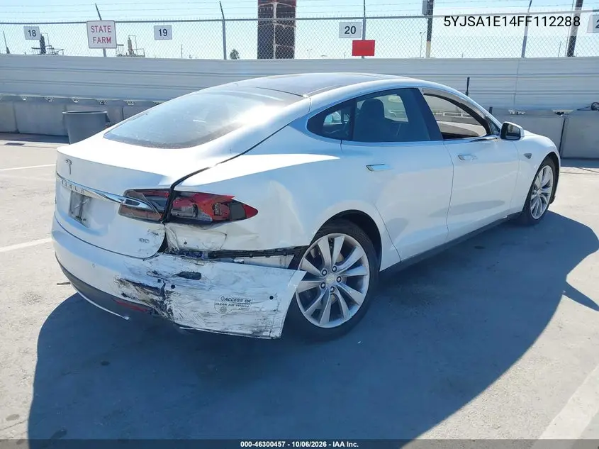 2015 TESLA MODEL S VIN 5YJSA1E14FF112288 — фото 4